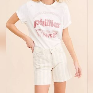 Anthropolgie•Pilcro and the Letterpress Stripe 'Slim Boyfriend' Bermuda Shorts